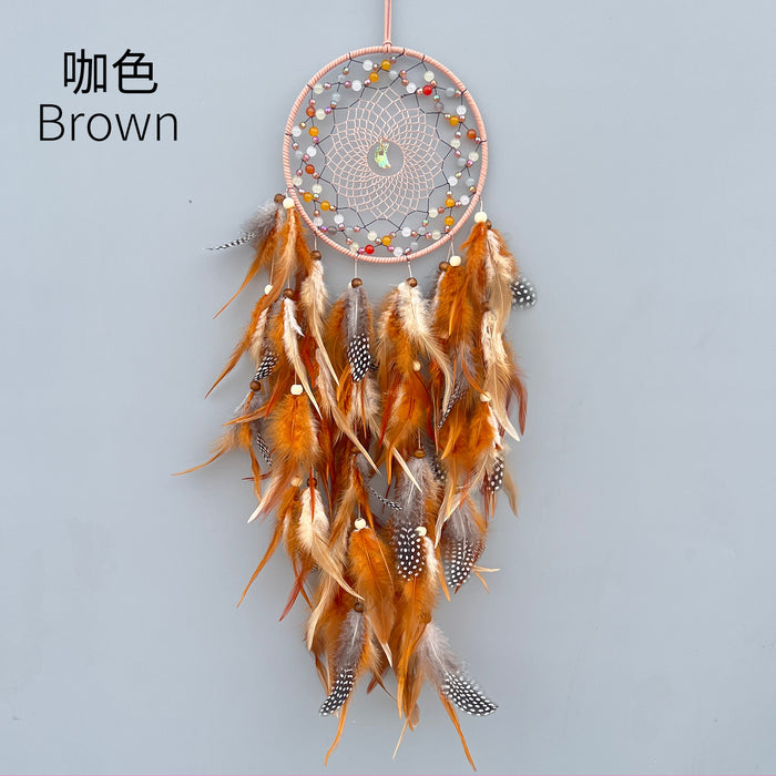 Wholesale Handwoven Dreamcatcher Wall Hanging Home Decor Feather MOQ≥2