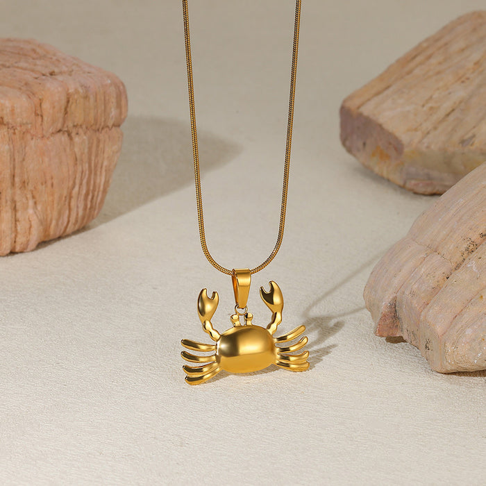 Wholesale Sunflower Pendant Necklace Imitation Pearl Shell Stainless Steel Clavicle Chain