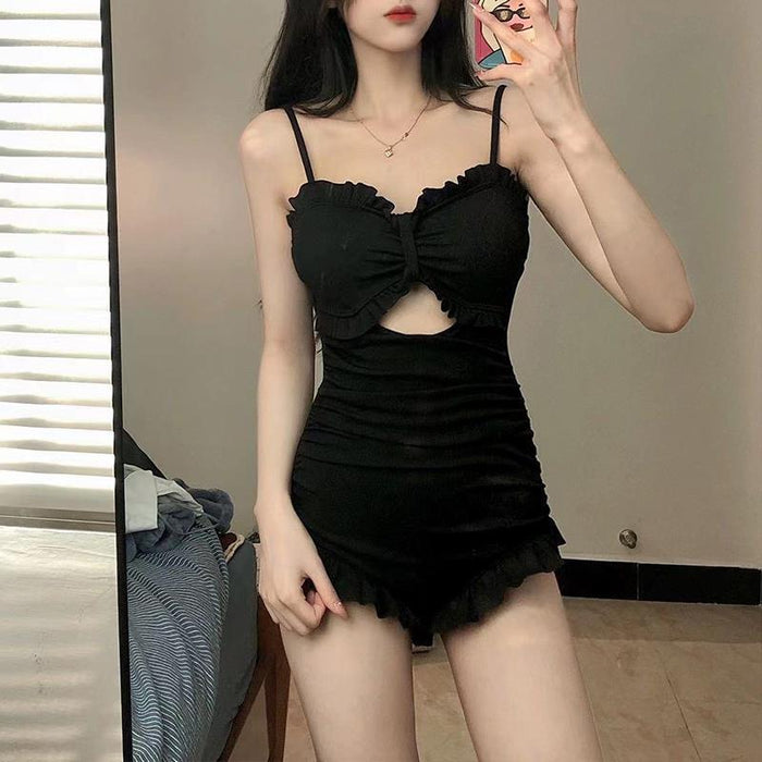 Wholesale Swimsuit one-piece sexy swimsuit conservative belly covering