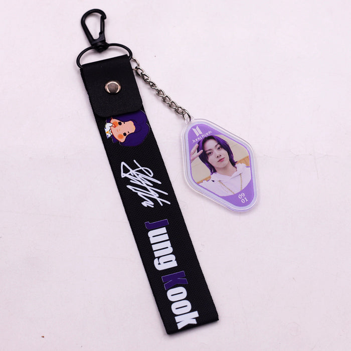 Wholesale Acrylic Lanyard Keychain JDC-KC-HanTian011