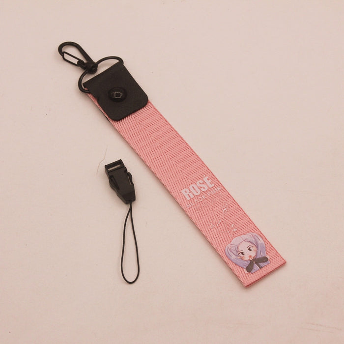 Wholesale Printed Name Slips Nylon Keychain JDC-KC-HanTian027