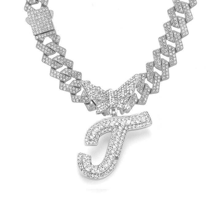 Wholesale Alloy rhinestone pendant necklace