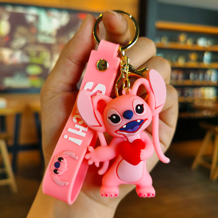 Wholesale Rubber Cartoon Doll Three-dimensional Keychain JDC-KC-Tingm117