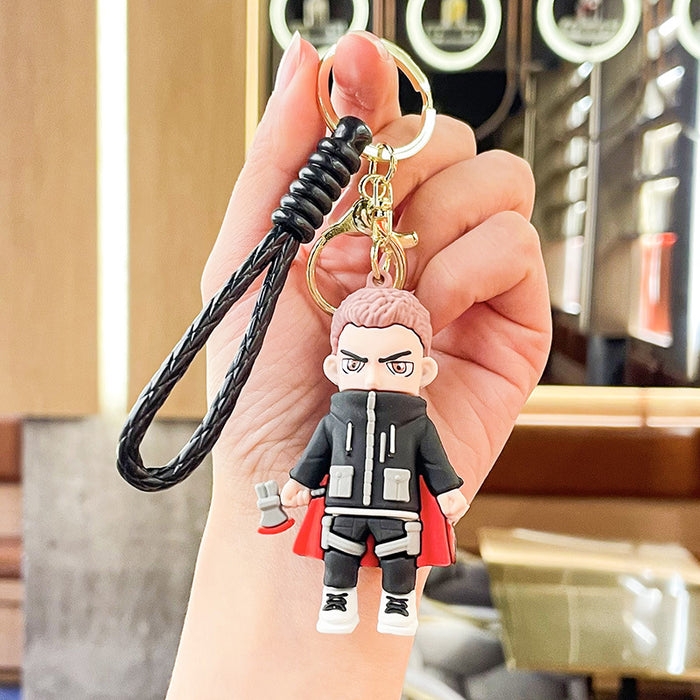 Wholesale Silicone Cartoon Doll Keychain JDC-KC-Benxin028