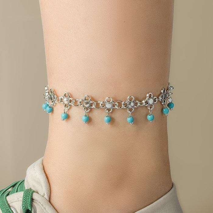 Wholesale Tassel pendant anklet retro anklet