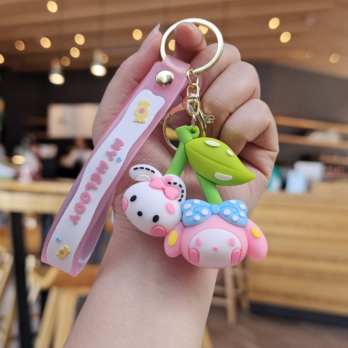 Wholesale Cartoon Silicone Doll Keychain JDC-KC-ZhuoRan023