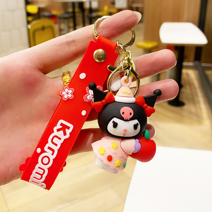 Wholesale PVC Cartoon Doll Keychain JDC-KC-NLu020