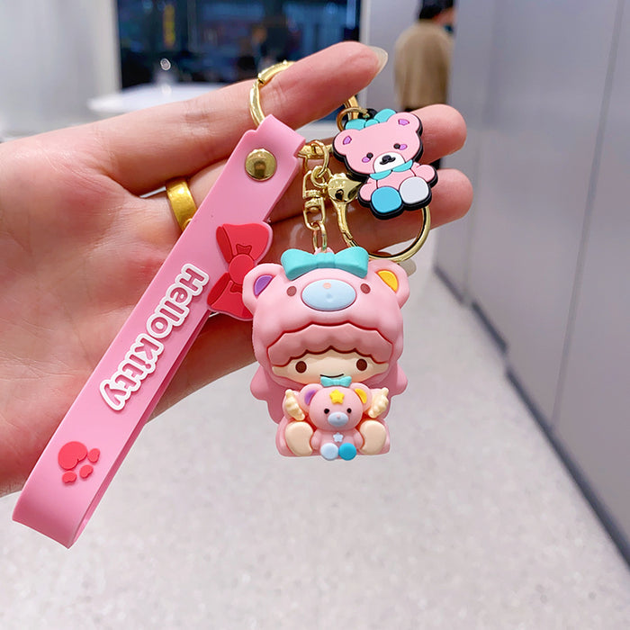 Wholesale PVC Cartoon Doll Keychain JDC-KC-NLu021