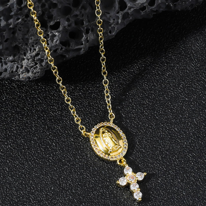 Wholesale Unique and personalized Virgin Cross pendant necklace