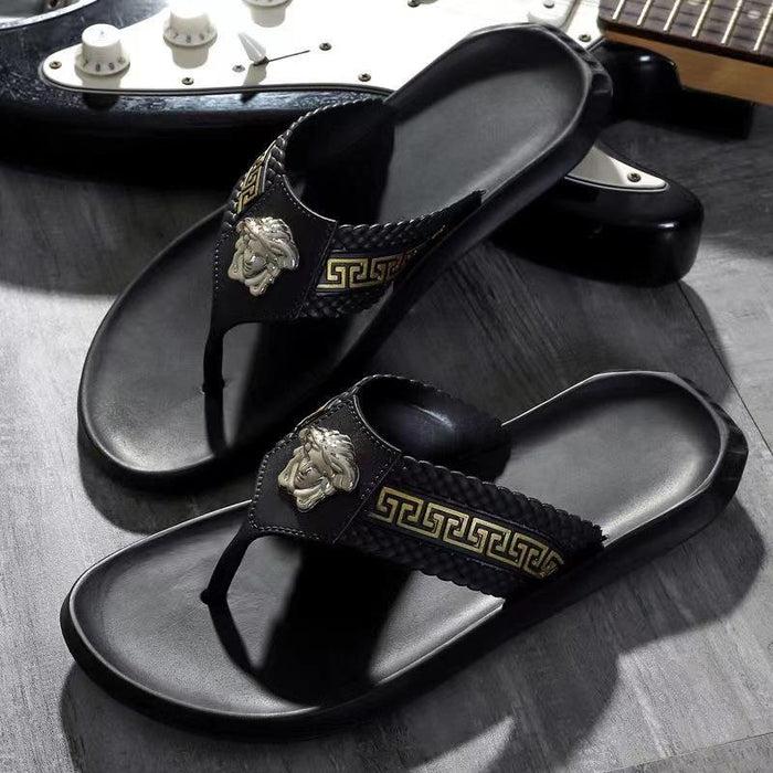 Wholesale PVC Men's Thick Sole Slippers JDC-SP-JiuYi001