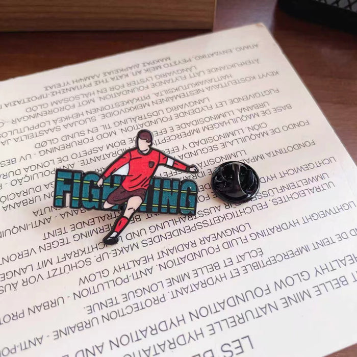 Wholesale Football Metal Badge Brooch