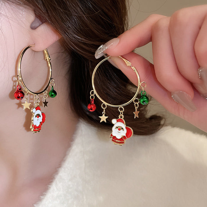 Wholesale  little devil skull heart dark earrings