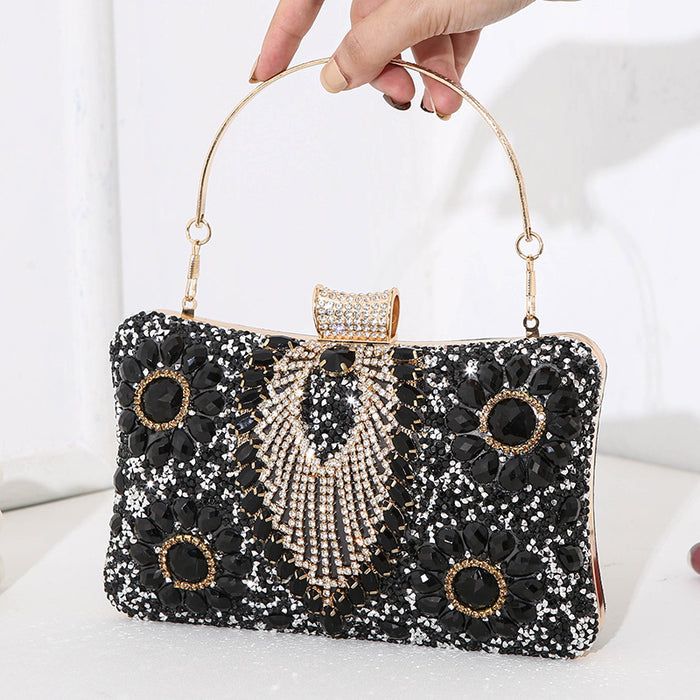 Wholesale Women's Diamond Studded Dinner Bags Banquet Dresses Hand-held Crossbody Hand-held Bags Women's Small Bags JDC-HB-MM010