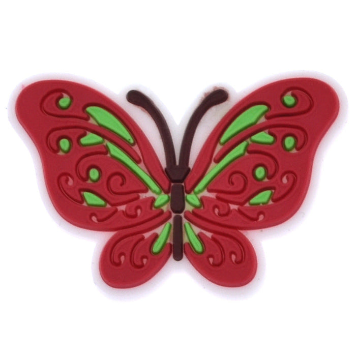 Wholesale 100PCS PVC Colorful Butterfly Series DIY Shoe Buckle JDC-SC-RYY019