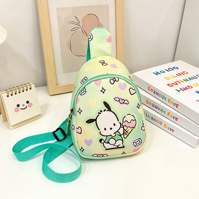Wholesale Chic Anime Cartoon Print Nylon Crossbody Bag