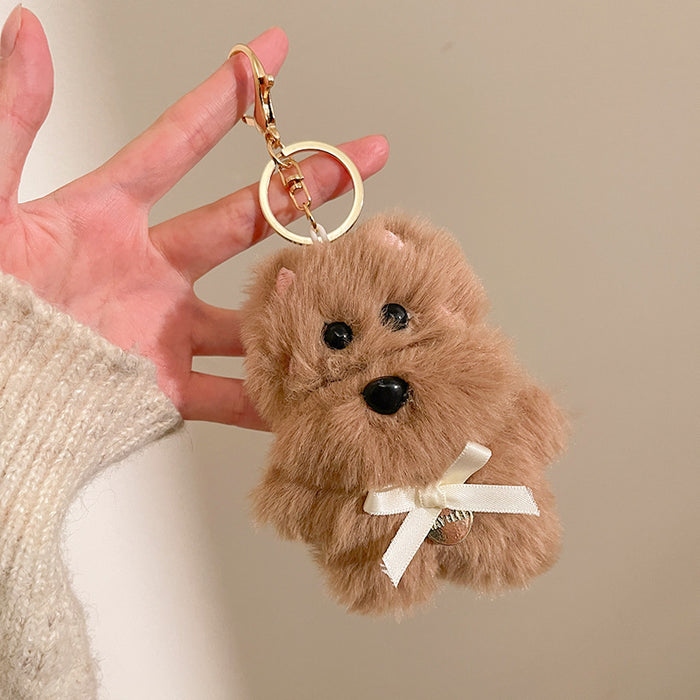 Wholesale Plush, cute, messy puppy bag, hanging accessories, keychains, creative small gifts