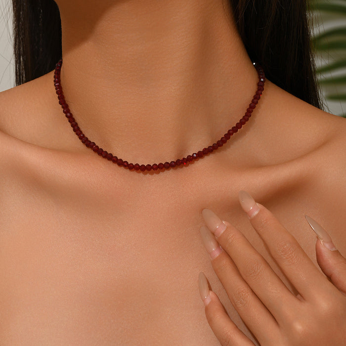 Wholesale Trendy Water Wave Star Necklace Copper Silver Electroplated Fashion Jewelry Accessory