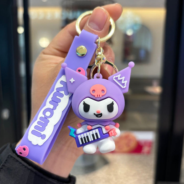 Wholesale Music keychain pvc doll pendant
