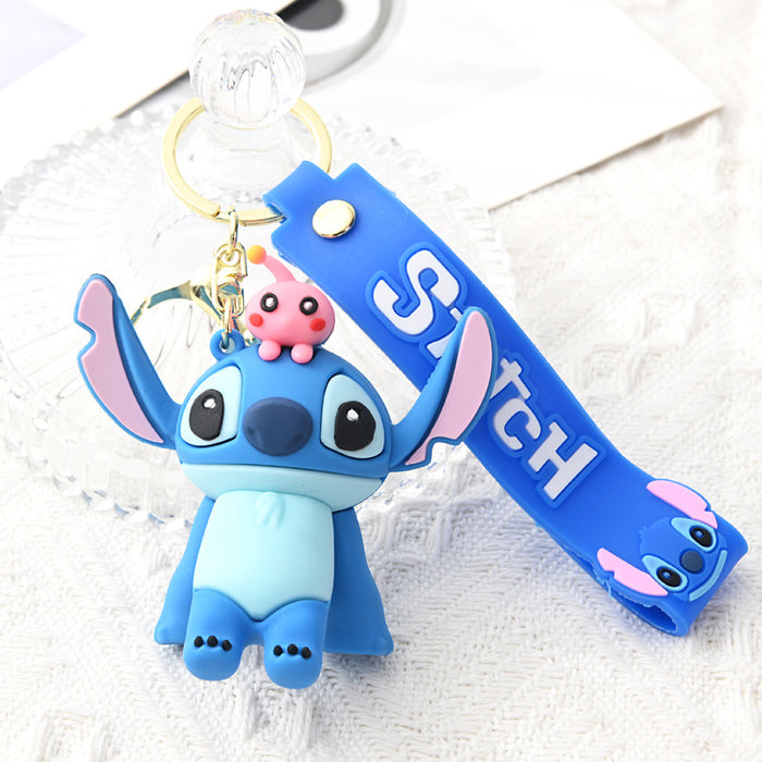 Wholesale  Cartoon  Keychain Soft  Key Pendant Couple Small Gift