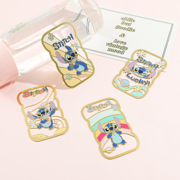 Wholesale wavy border hollow metal bookmark