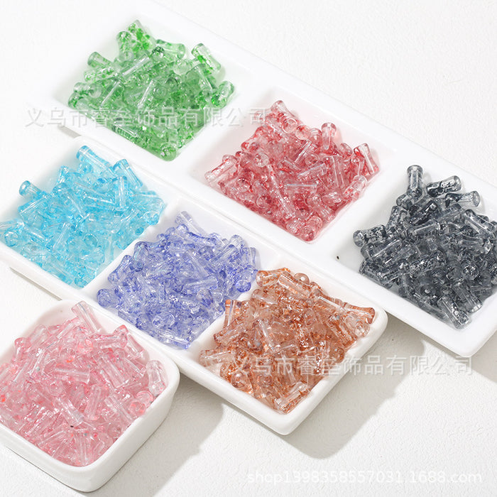 Wholesale 50pcs Bamboo Joint Glass Loose Beads 6mm