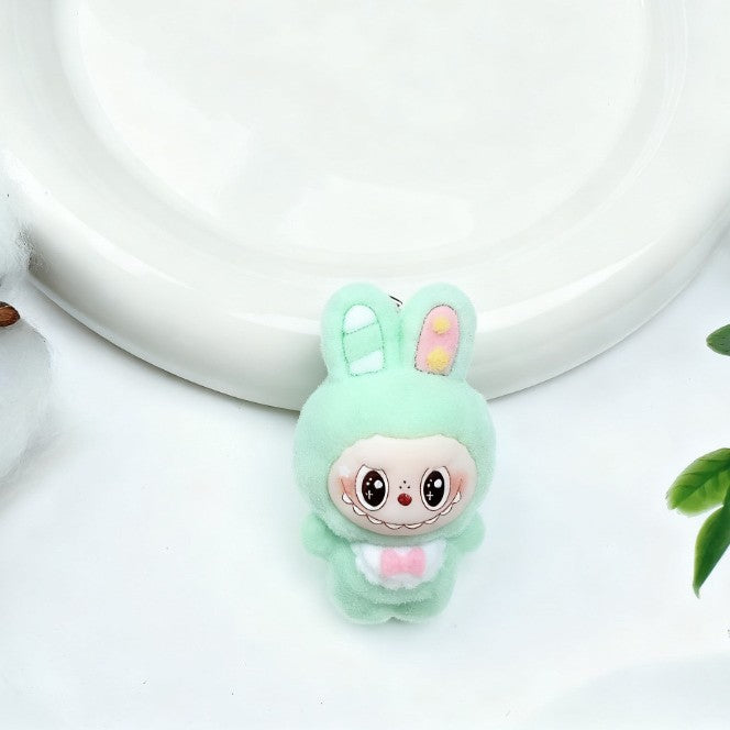 Wholesale flocked apron,  cute bunny accessories  keychain