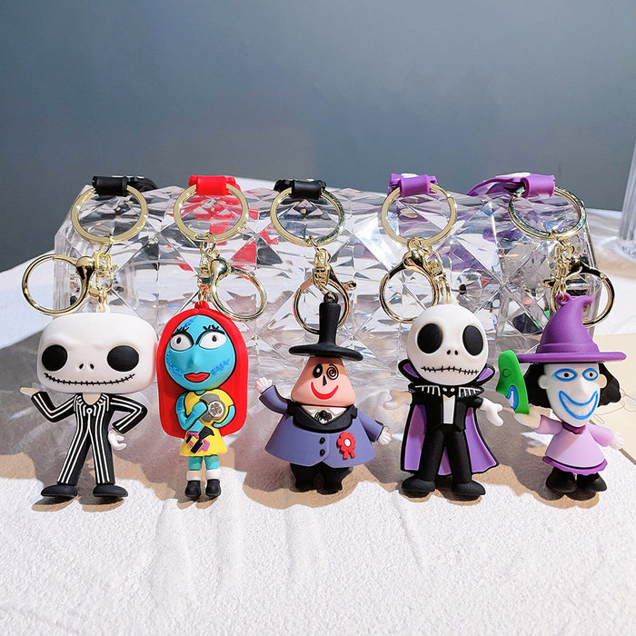 Wholesale  Pumpkin Skull Cartoon Doll Keychain Party Gift Pendant  Cute Keychain