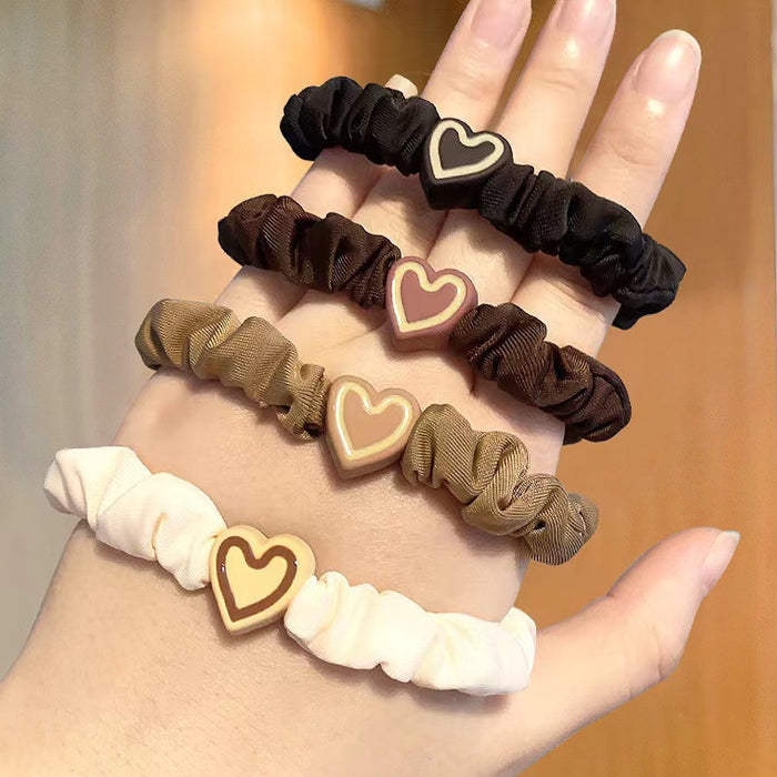 Wholesale Love Fabric Hair Ties JDC-HS-Weiye003