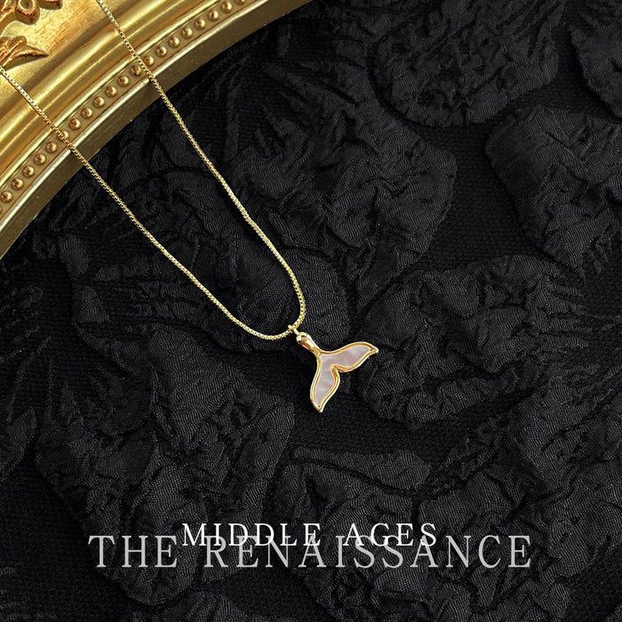 Wholesale Shell necklace, butterfly collarbone chain, vintage high-end accessory