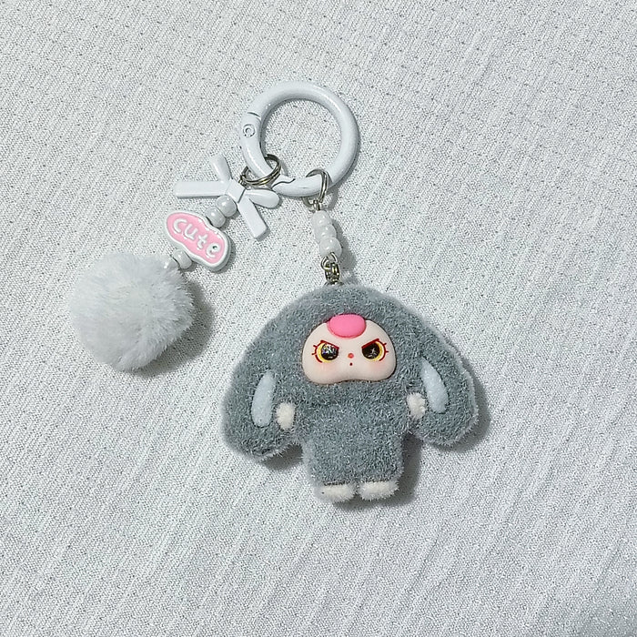 Wholesale Flocking jewelry accessories cartoon cute keychain bag pendant cute small pendant