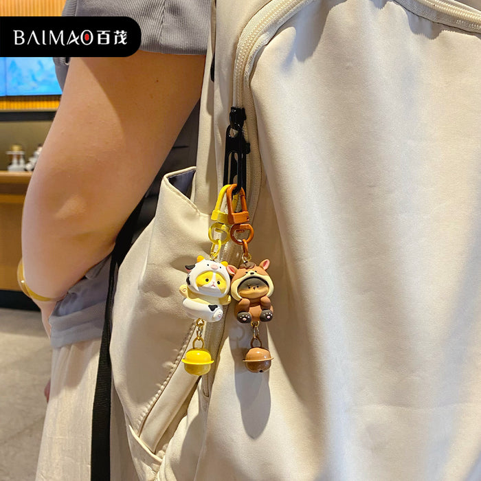 Wholesale Stylish Resin Cute Pet Headgear Series Pendant Phone Chain Keychain Charm Gift