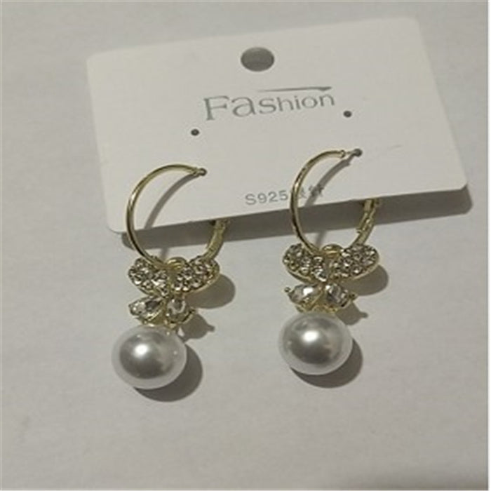 Wholesale   long earrings for women  red Agate Pearl earrings earrings