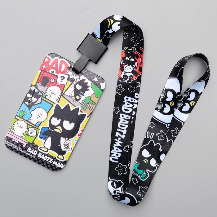 Wholesale Trendy Plastic Cartoon Card Holder With Lanyard Student ID Badge Gift