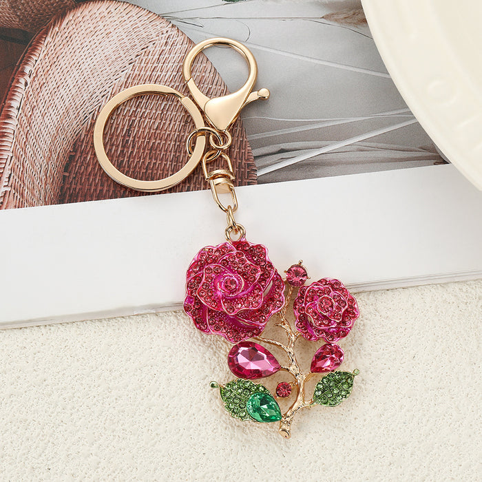 Wholesale Zinc Alloy Rhinestone Keychain Car Key Accessory Decorative Gift MOQ≥2