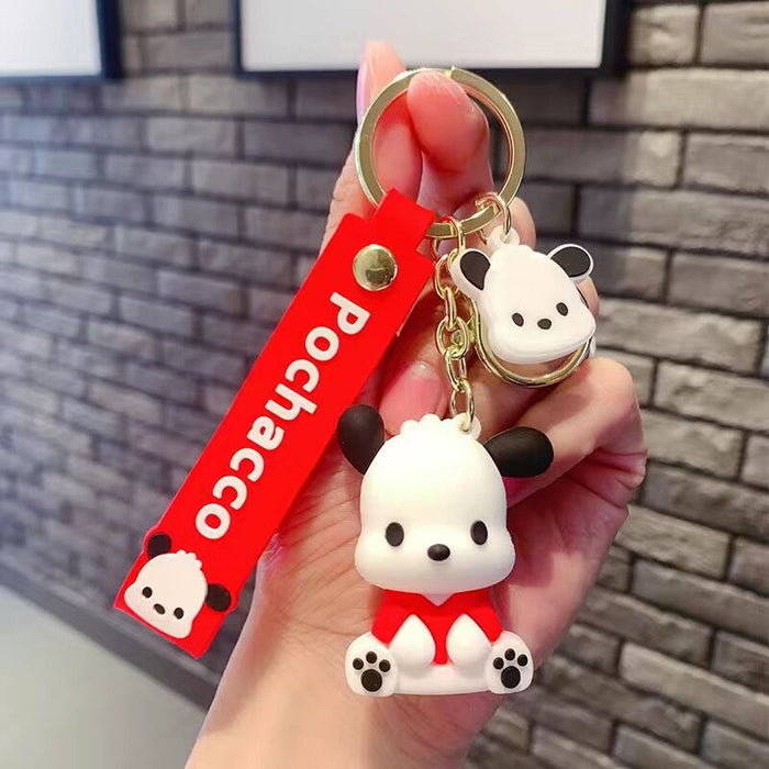 Wholesale Cartoon Doll Silicone Keychain JDC-KC-HongSheng010