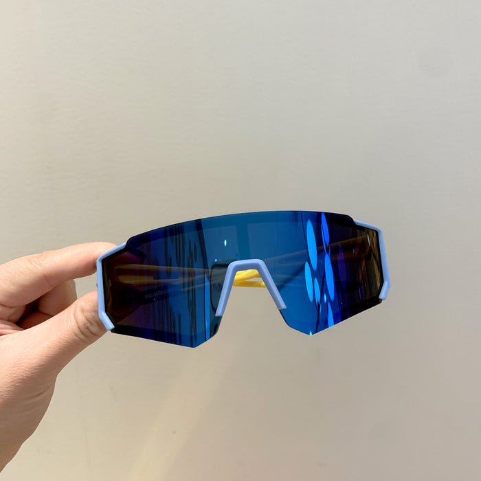 Wholesale Children's sports sunglasses, large frame skiing goggles, riding windproof glasses, boys' UV resistant cool sunglasses