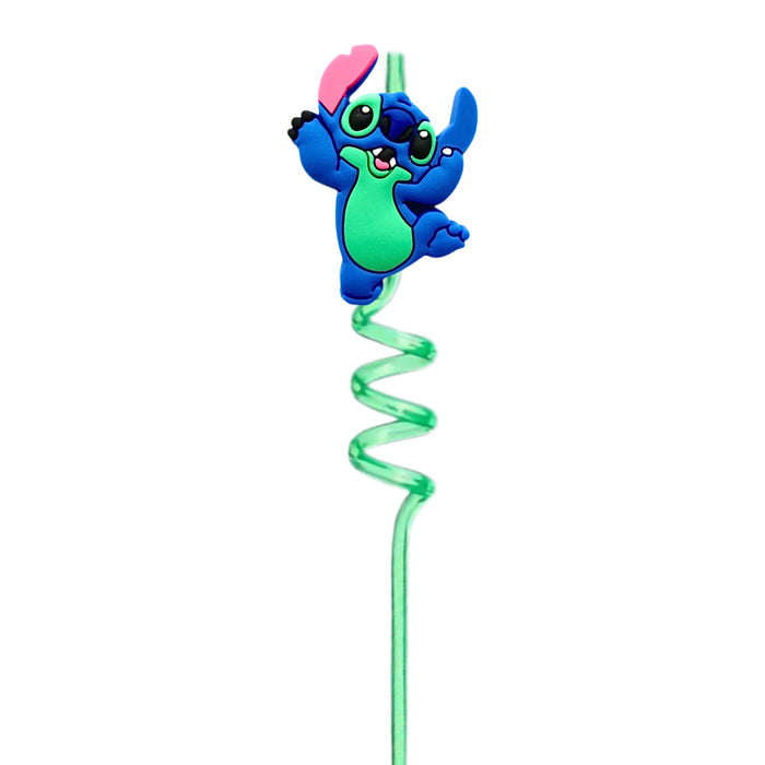 Wholesale Colorful spiral curved straw, environmentally friendly creative cartoon curved straw, party plastic straw, spot wholesale