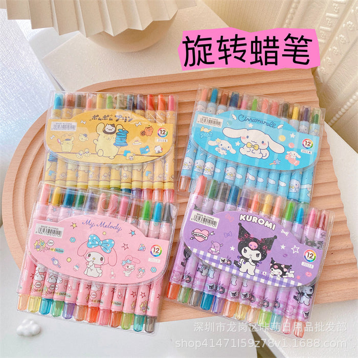 Wholesale Cartoon Printing Rotating Crayons JDC-CY-Kameng001