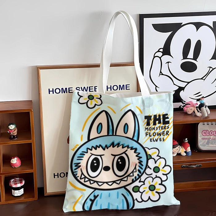 Wholesale Customized Canvas Bag Versatile Single Shoulder Bag Large Capacity Student Handbag Canvas Bag