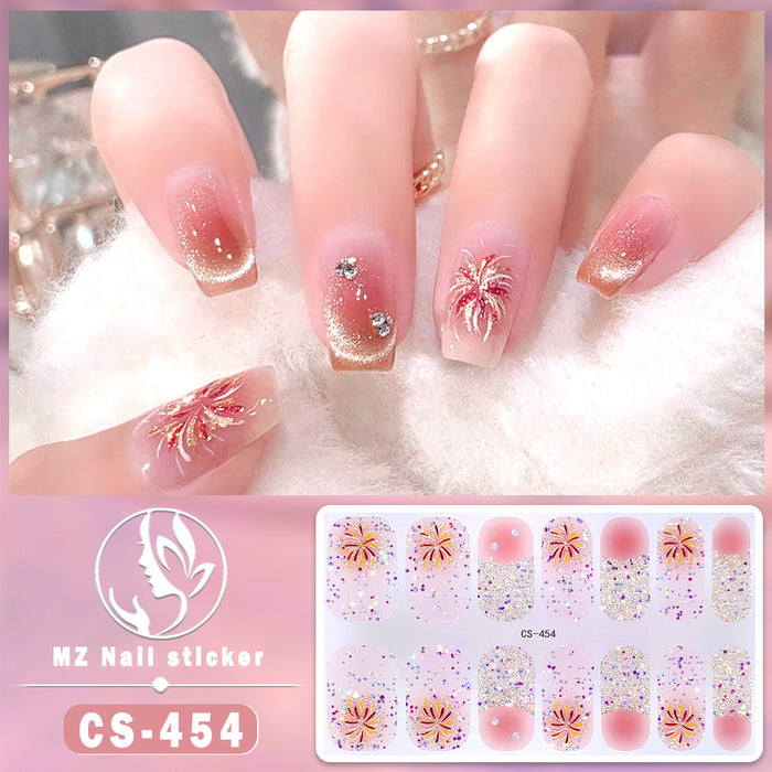 Wholesale Colorful Fireworks Nail Stickers Nail Art Stickers JDC-NS-ARS007