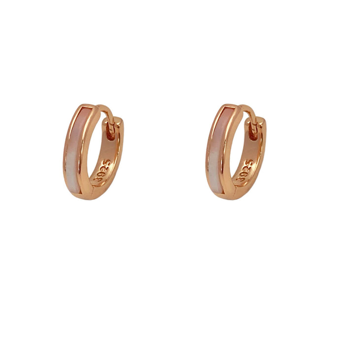 Wholesale Rose gold minimalist and elegant Hoop Earrings
