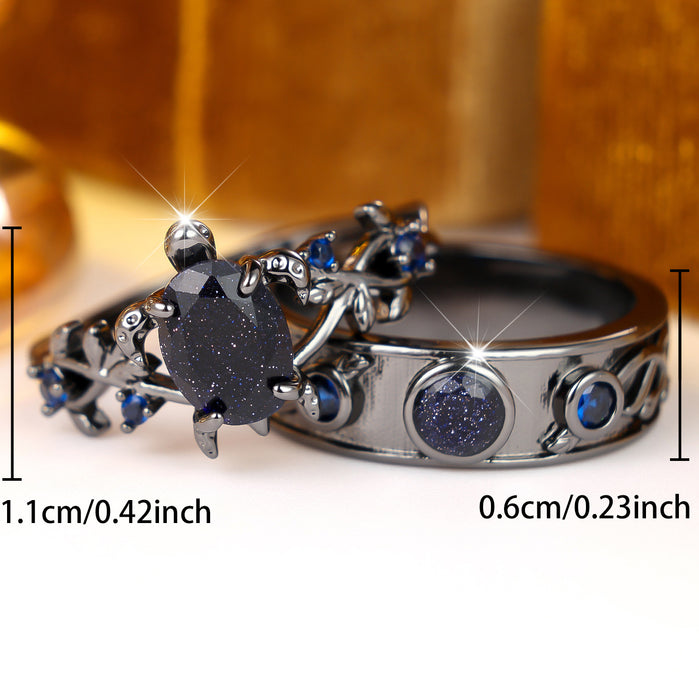 Wholesale Gothic Sea Turtle Vine Ring Set For Women Trendy  Gift Jewelry Accessory