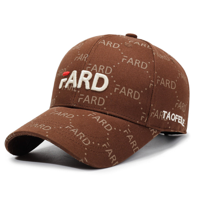 Wholesale Baseball cap, embroidered duck tongue cap, fashionable and casual versatile hat, outdoor sports sun shading and sun protection hat