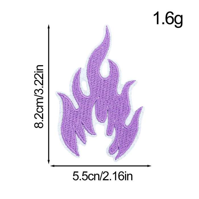 Wholesale Flame Embroidery Cloth DIY Patches