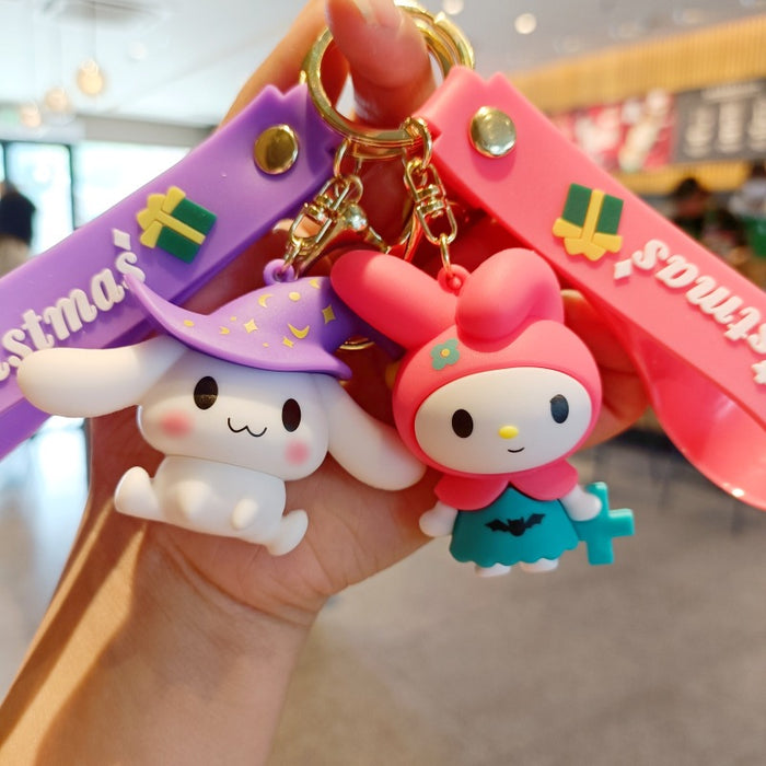 Wholesale Cartoon Silicone Doll Keychain JDC-KC-MingT177