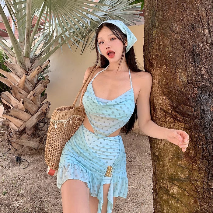 Wholesale Swimsuit women's sexy high-end split skirt style luxurious vacation hot spring swimsuit