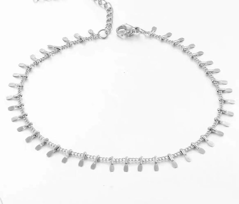 Wholesale chain creative foot chain steel 18K gold chain temperament footwear
