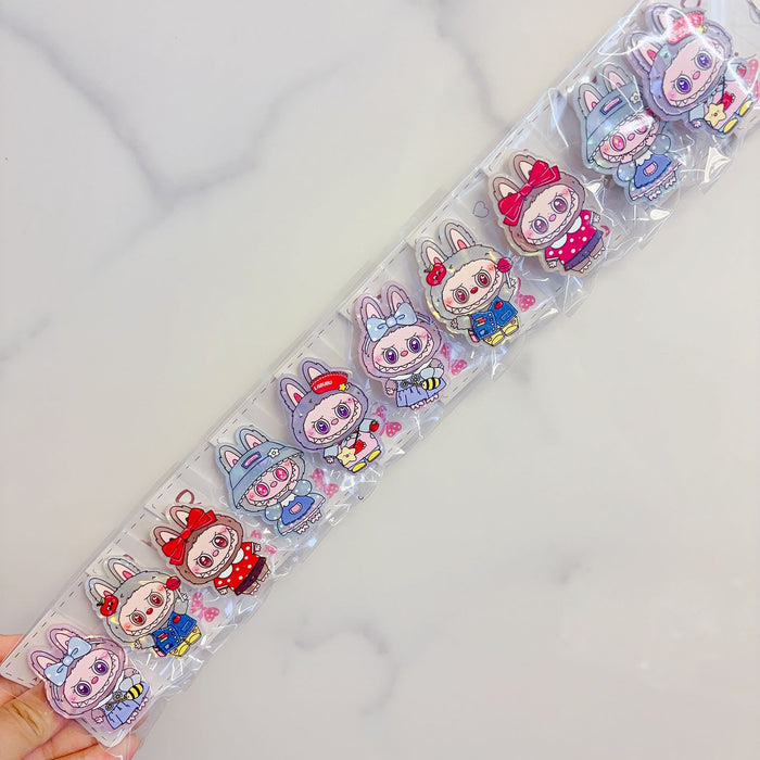 Wholesale 10pcs  New style hair accessories cute hairpin rubber band cartoon headdress bangs clip little girl bracelet hair ring hair rope