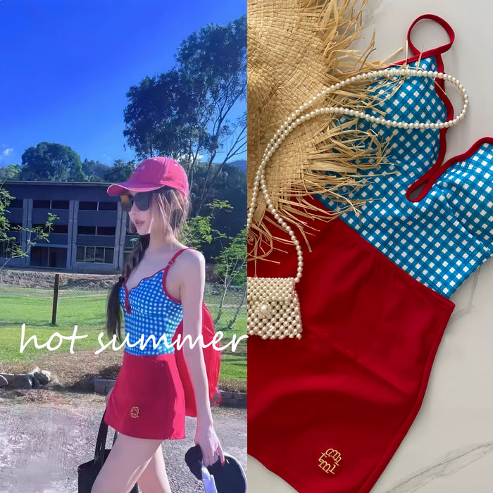 Wholesale Swimsuit one-piece bikini conservative two-piece vacation beach hot spring sexy high-end feeling