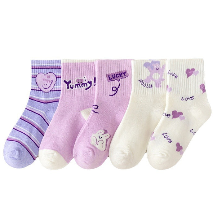 Wholesale 5pcs children' s socks baby sports socks large children' s stockings